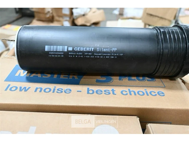 Doos geberit afloopbuis ø90 x l250 mm - afbeelding 1 van  2