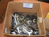 Doos inh lot div ring-/steeksleutels wo facom, in div maten - afbeelding 1 van  1