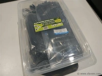 Doos kabelbinder 1500 delig zwart - afbeelding 4 van  10