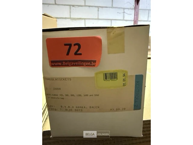 Doos met ±20 doosjes lotjes van n° 1 tem 2000 - afbeelding 4 van  4