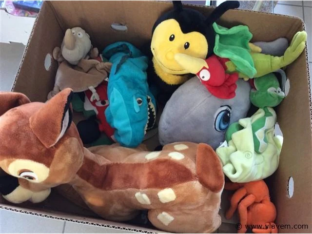Doos met diverse knuffels - afbeelding 2 van  2