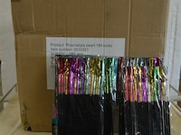 Doos met rietjes met palm - afbeelding 1 van  3