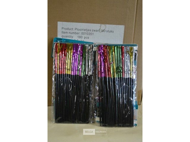 Doos met rietjes met palm - afbeelding 2 van  4