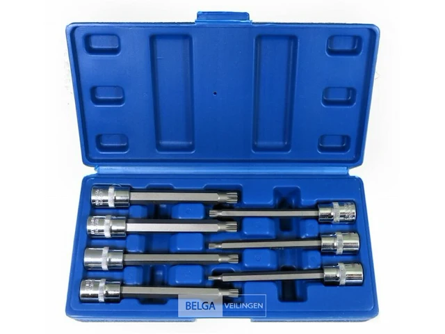 Dopbit-set 7 dlg torx 3/8'' t25-t60 lange torx - afbeelding 1 van  1