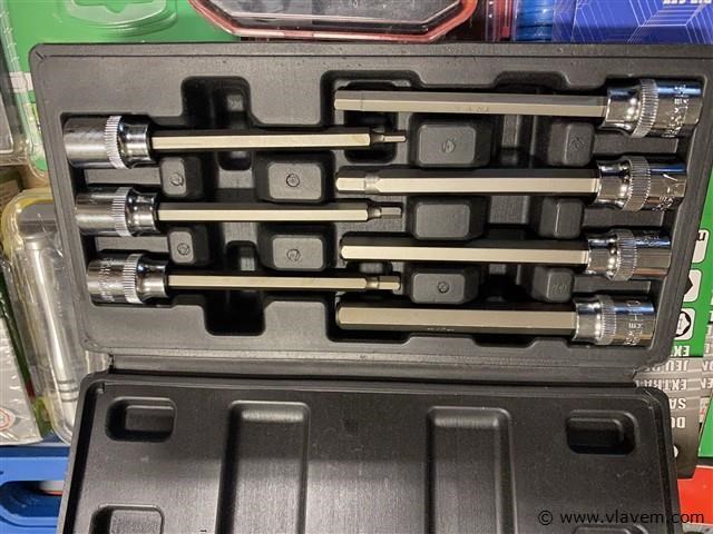 Doppen set verlengd inbus - afbeelding 1 van  4