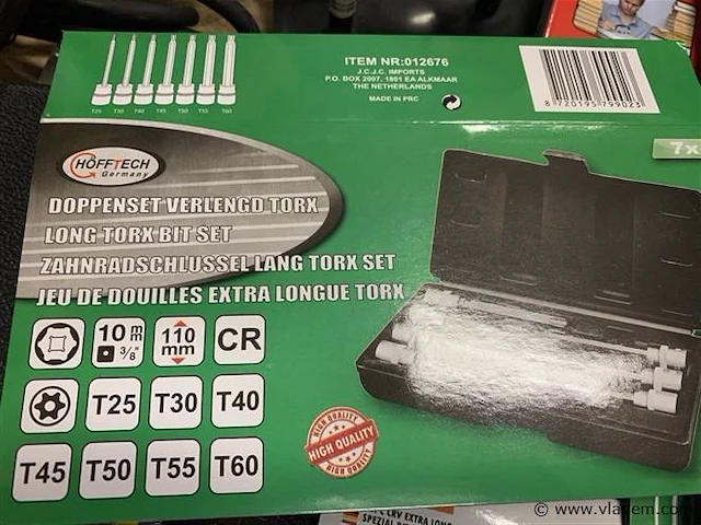 Doppen set verlengd torx - afbeelding 4 van  4