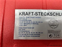 Doppenset kstatt, kracht 3/4″, 8-dlg, krachtdoppenset 3/4" 8 delig, gp werkstatt, cpenset 3/4" 8 deligt wet-mo kwaliteitsset - afbeelding 4 van  10