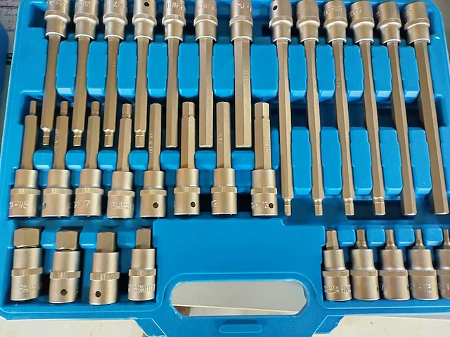 Doppenset ribe, spline, hexagon en torx 120 delig 1/2" - afbeelding 4 van  16