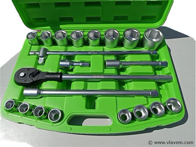 Dopsleutelset bsc, extra zwaar 21 delig 3/4" - afbeelding 3 van  4