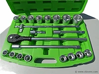 Dopsleutelset bsc, extra zwaar 21 delig 3/4" - afbeelding 3 van  4