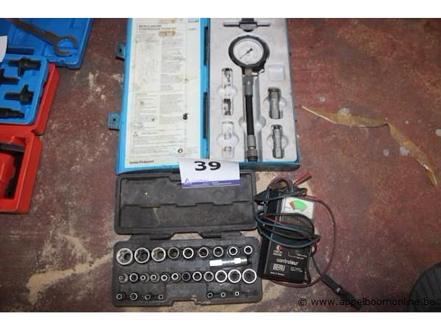 Dopsleutelset plus meetgereedschap - afbeelding 1 van  3