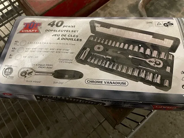 Dopsleutelset topkraft - afbeelding 1 van  2