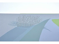 Doris groeneveld - westfries landschap met schaduwen - zeefdruk - afbeelding 5 van  6