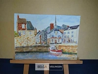 Dorpskern aan rivier - afbeelding 1 van  1