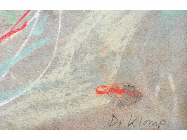 Dorrit klomp - zicht op een terras - litho - afbeelding 3 van  8