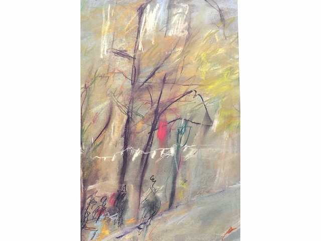 Dorrit klomp - zicht op een terras - litho - afbeelding 7 van  8