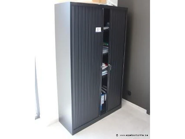 Dossierkast vv jaloeziedeuren afm 120x43x195cm (staande op eerste verdieping) - afbeelding 1 van  1
