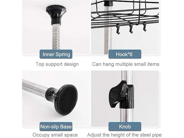 Douche organiser 4 mandjes - afbeelding 3 van  4