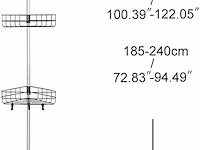 Douche organiser 4 mandjes - afbeelding 4 van  4