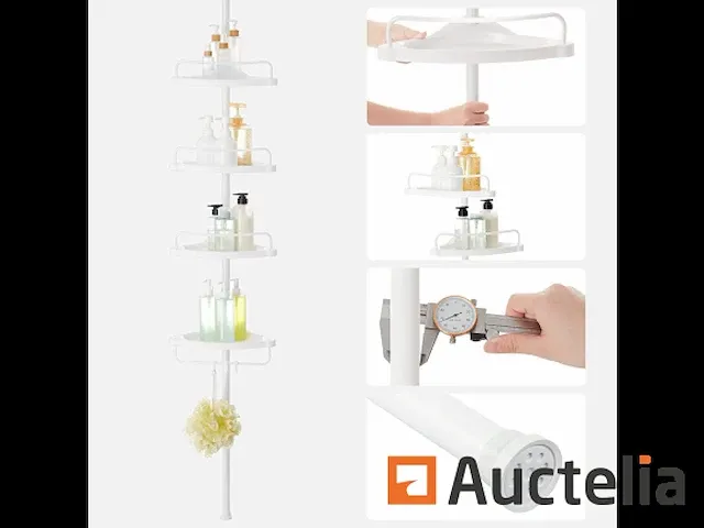 Douche rekken voor badkamer 85-305 cm - afbeelding 5 van  7