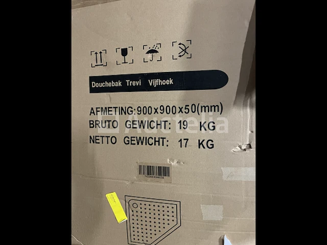 Douchebak 90x90x5 cm - afbeelding 3 van  4