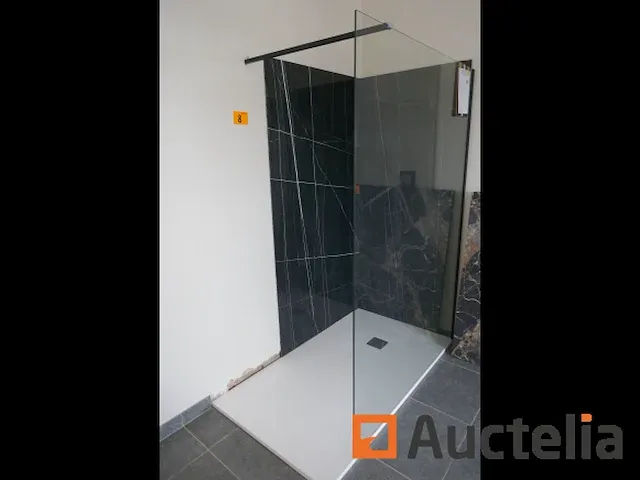 Douchebak en glazen douchewand - afbeelding 2 van  3