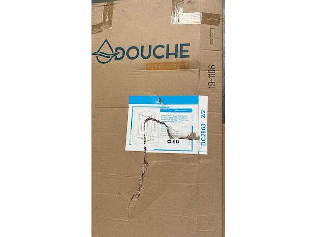 Douchecabine draaideur - mat zwart - 90x90x200cm - afbeelding 2 van  4