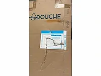 Douchecabine draaideur - mat zwart - 90x90x200cm - afbeelding 2 van  4