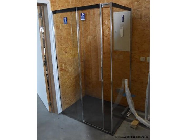 Douchedeur en wanden duka acqua r5000 best uit 2x qtw2r (1400x2000)en qw2l (900x2000) (foto ter illustratie, let op rechts /links) - afbeelding 4 van  5