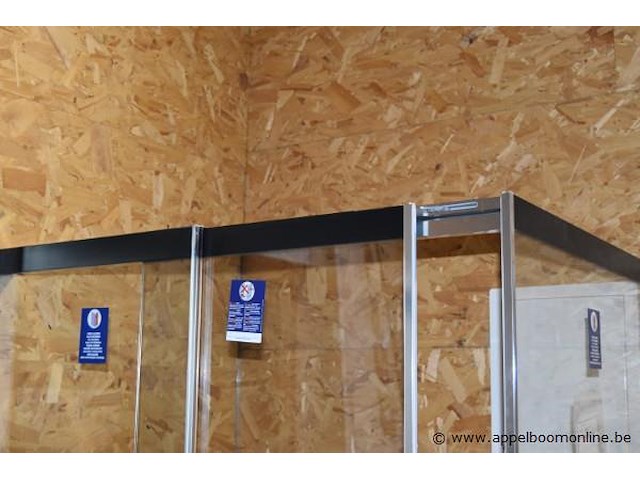 Douchedeur en wanden duka acqua r5000 best uit 2x qtw2r (1400x2000)en qw2l (900x2000) (foto ter illustratie, let op rechts /links) - afbeelding 5 van  5