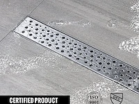 Douchegoot rvs 100cm ultraplat met sifon - afbeelding 6 van  6