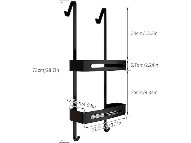 Doucheplank om op te hangen - afbeelding 2 van  3