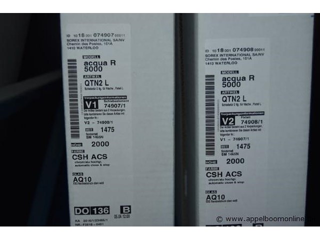 Doucheschuifdeur voor niche duka acqua r 5000 qtn2l - afbeelding 2 van  2