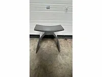 Douchestoel - solid surface - antraciet - afbeelding 1 van  3