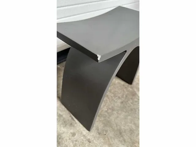 Douchestoel - solid surface - antraciet - afbeelding 2 van  3