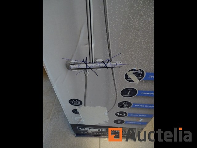 Douchesysteem met thermostatische mengkraan grohe vitalio start 250 cube - afbeelding 2 van  4