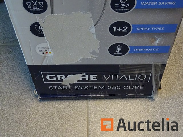 Douchesysteem met thermostatische mengkraan grohe vitalio start 250 cube - afbeelding 3 van  4