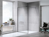 Douchewand - tampa - 80 of 90cm mat zwart frame - afbeelding 1 van  8