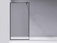Douchewand - tampa - 80 of 90cm mat zwart frame - afbeelding 2 van  8