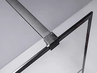 Douchewand - tampa - 80 of 90cm mat zwart frame - afbeelding 3 van  8