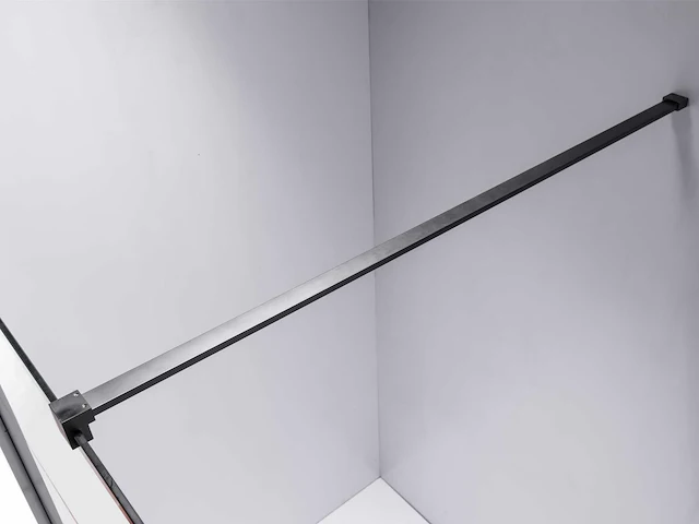 Douchewand - tampa - 80 of 90cm mat zwart frame - afbeelding 4 van  8