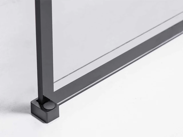 Douchewand - tampa - 80 of 90cm mat zwart frame - afbeelding 7 van  8