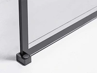 Douchewand - tampa - 80 of 90cm mat zwart frame - afbeelding 7 van  8