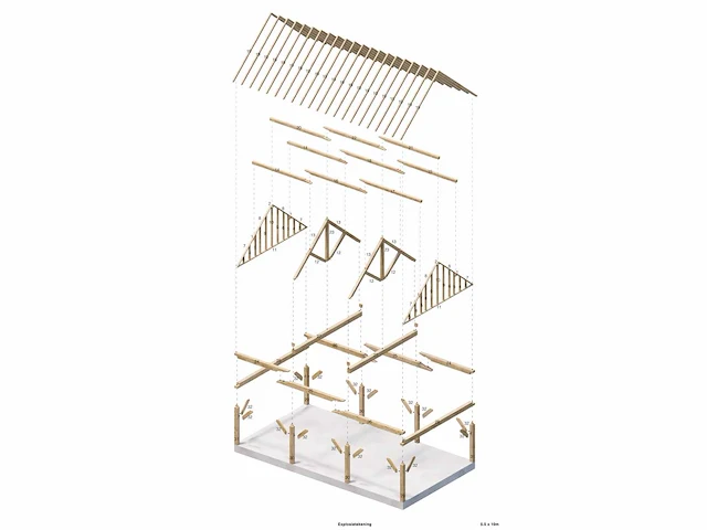 Douglas carport - gemonteerd beursmodel - afbeelding 9 van  34