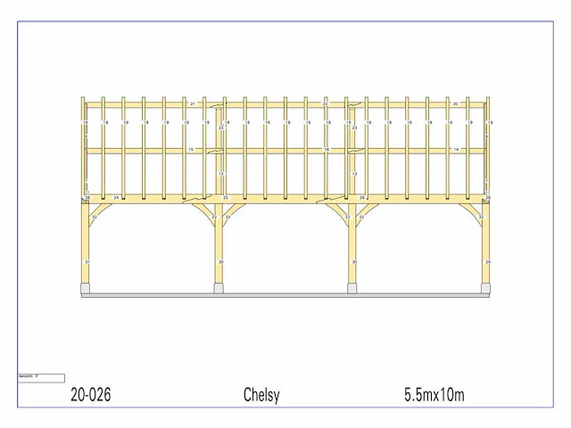 Douglas carport - gemonteerd beursmodel - afbeelding 23 van  34