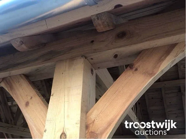 Douglas carport 10,5x5,5 met dak en wandbekleding - afbeelding 6 van  20