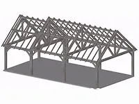 Douglas carport 10,5x5,5 - afbeelding 4 van  19
