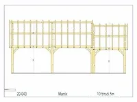 Douglas carport 10,5x5,5 - afbeelding 18 van  19