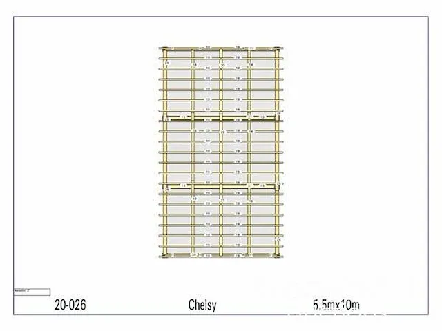 Douglas carport 10x5,5 - afbeelding 2 van  19