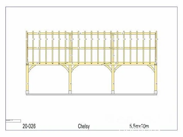 Douglas carport 10x5,5 - afbeelding 17 van  19